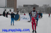 Skaters opening the Emera Oval.