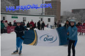 Skaters opening the Emera Oval.