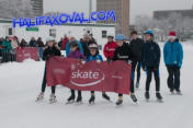 Skaters opening the Emera Oval.