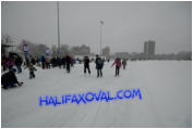 Skaters on the oval.